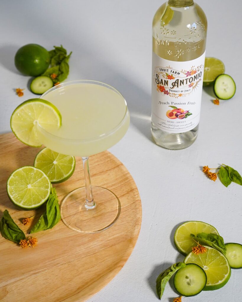 Peach Passion Fruit with Limes
